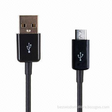 USB 2.0 AM to Micro 12 Core Data Transfer Cable with PVC Jacket, Multicolor